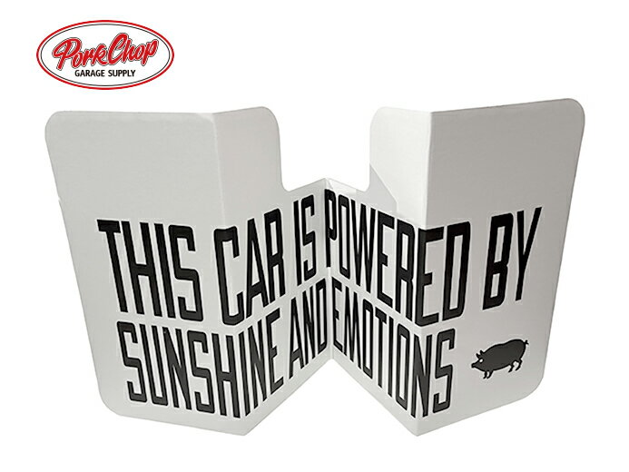PORKCHOP GARAGE SUPPLY ポークチョップ ガレージサプライ　SUNSHADE 3rd サンシェード 3rd　車用　W121cm×H59cm　日除け　紙製　SDGs