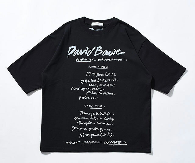Rakuten - Johnbull ジョンブル　アーティストTシャツ（David Bowie ／ Scary Monsters）　030:BLACK　半袖 Tシャツ　デビッドボウイ　JT261C34