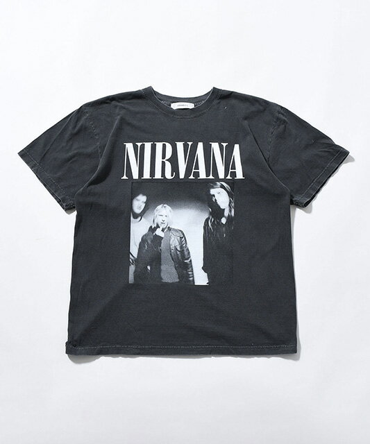Johnbull ジョンブル　アーティストTシャツ（NIRVANA ／ SMELLS LIKE TEEN SPIRITK）　2色（BLACK/WHITE）半袖　ニルヴァーナ　2026SS