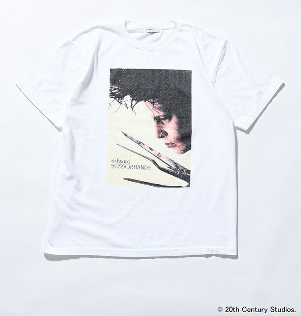 乐天商城 - Johnbull ジョンブル　SCISSORHANDS / Portrait　Tシャツ　シザーハンズ　2色(WHITE/BLACK)　半袖