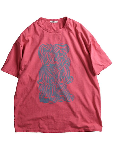 remilla レミーラ　Swirls Tee　4色（ホワイト杢/ピンク/グリン/チャコール）　Tシャツ　R26-1208　2026 Spring/Summer-3rd-
