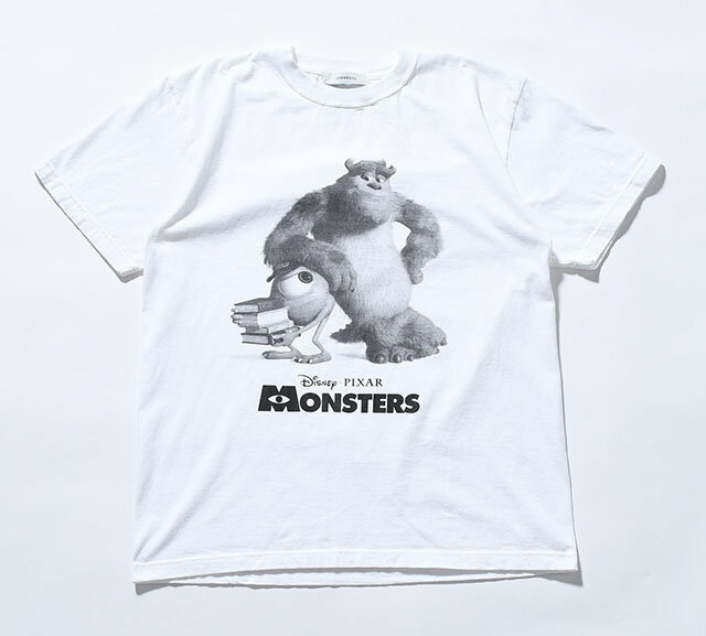 Johnbull ジョンブル MONSTERS INC / Sulley and Mike Tシャツ モンスターズインク サリー＆マイク WHITE 半袖