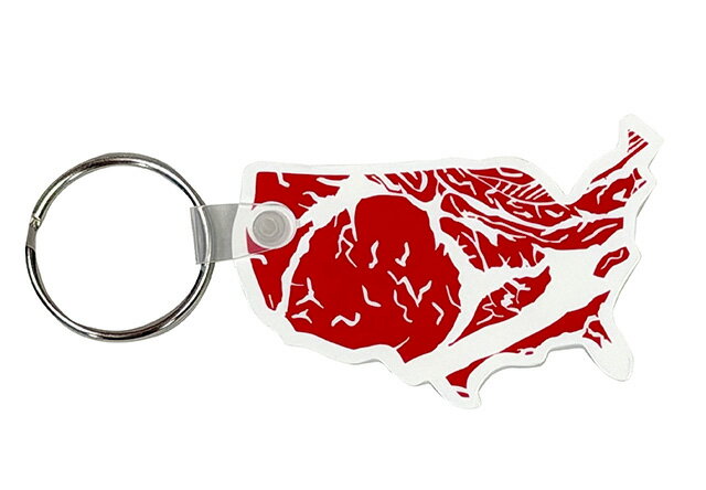 PORKCHOP GARAGE SUPPLY ポークチョップ ガレージ サプライ　KEY TAG 2026 / U.S. PORK キータグ USポーク　キーホルダー　ラバーキーホルダー