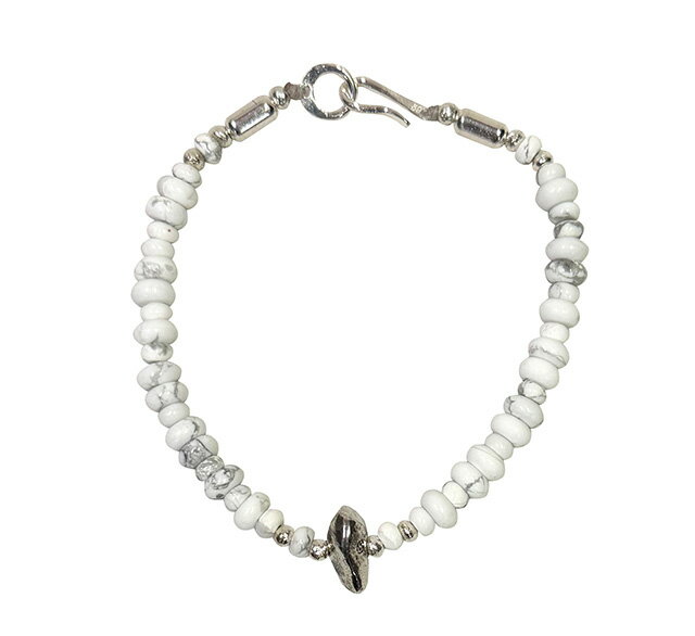 Sunku　サンク　Beads Hook Bracelet 1連 HOWLITE ブレスレット