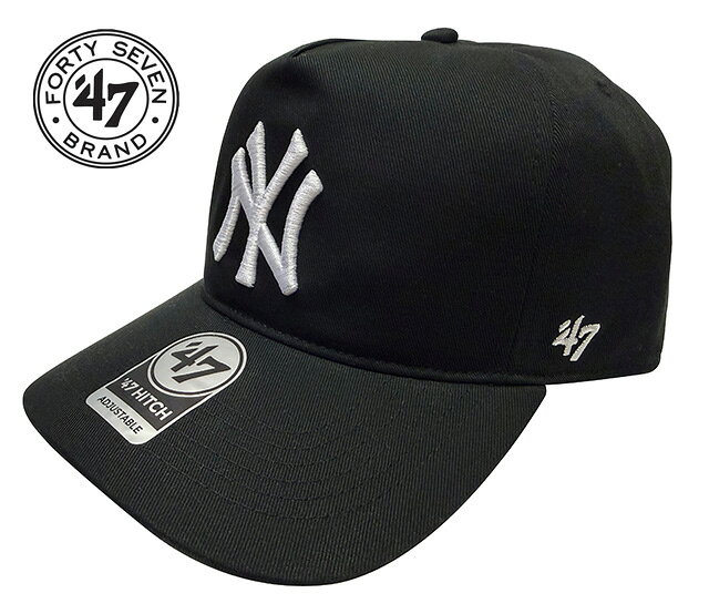 '47 フォーティーセブン　HITCH ヒッチ　BLACK ブラック　NEW YORK YANKEES ニューヨークヤンキース　CAP キャップ　帽子　定番キャップ