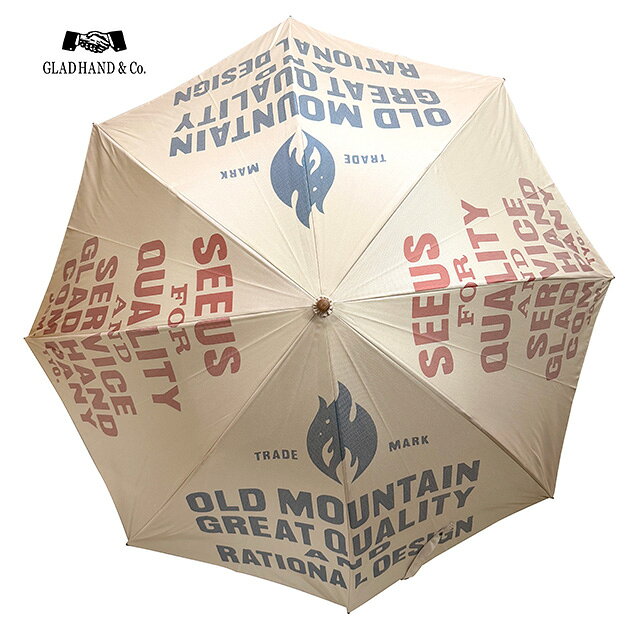 OLD MOUNTAIN x GLADHAND　オールドマウンテン×グラッドハンド　ADVERTISING UMBRELLA　アンブレラ　傘