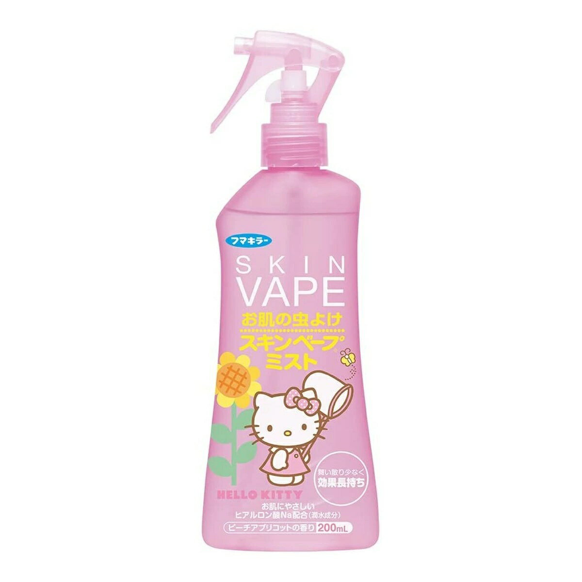 フマキラー スキンベープミスト ハローキティ 200mL 虫よけスプレー（肌用） ウォーターベース ピーチアプリコットの香り ファミリーサイズ 4902424433081