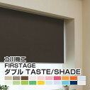 ダブルロールスクリーン オーダー 取付 設置 可能 オーダー 遮熱 防炎 調光 無地 FIRSTAGE TASTE/SHADEタイプ 送料無料 幅 30-40cm 丈 30-50cm 1