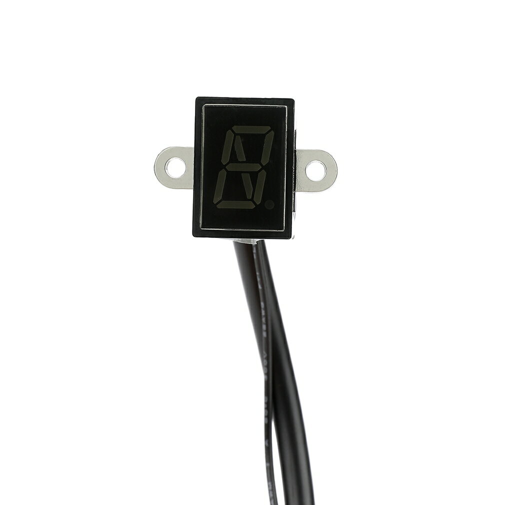 RISACCA バイク 汎用 防水 5速 ギアインジケーター LEDランプ スピードメーター ディス ...