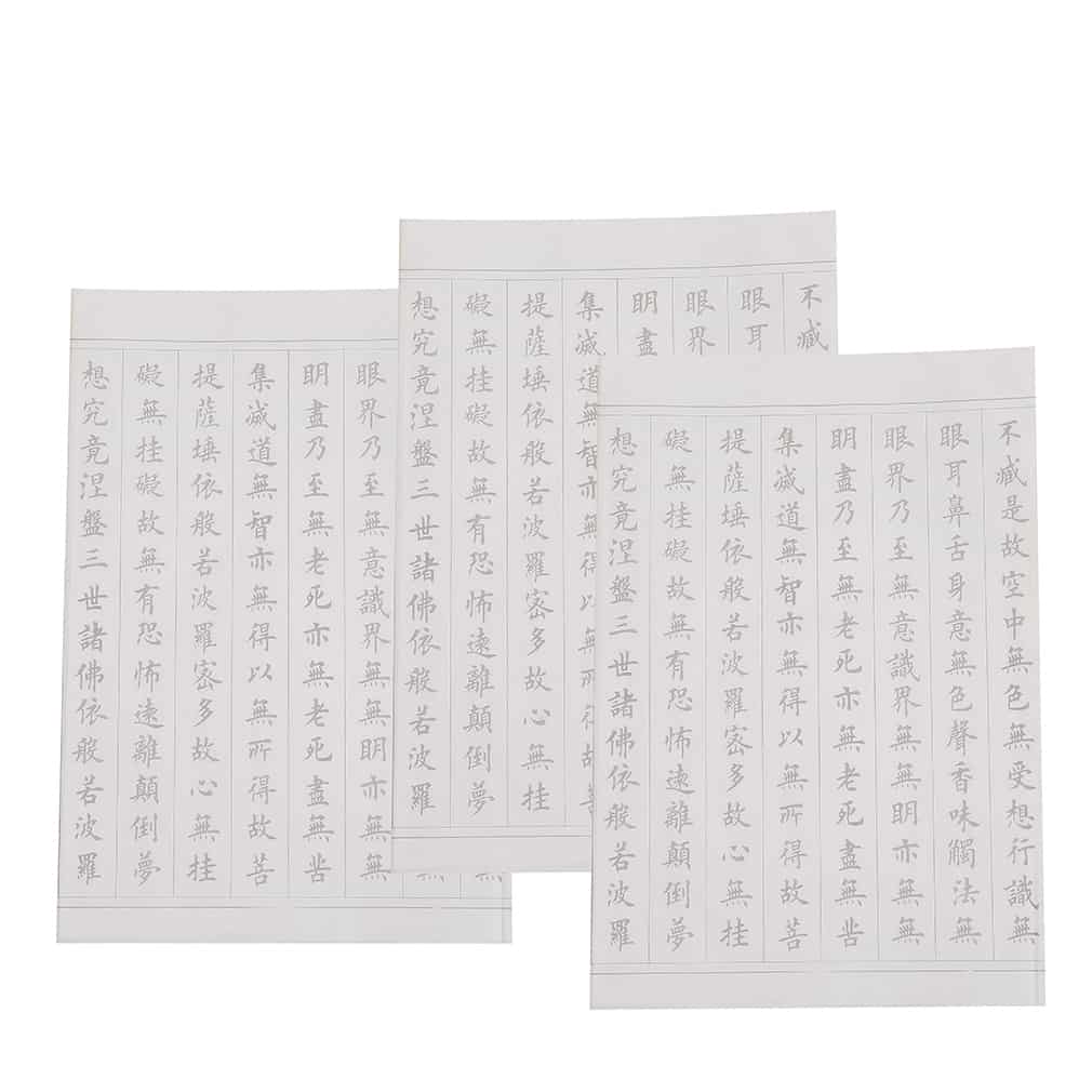 RISACCA 写経 練習 用紙 般若心経 なぞり書き 【30枚セット】69cm × 34.5cm  ...