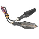 RISACCA バイク 流れる LED ウィンカー ランプ 2点セット シーケンシャル 両面発光 12V 【送料無料】mak-m70