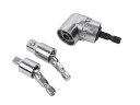 電動工具 対応 六角軸 ソケットアダプター セット【 360度回転 6.35 / 10mm & 105度 6.35mm 】万能ソケット 電動ドリル 【送料無料】...