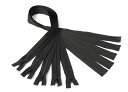 ナイロン 製 オープンファスナー【 ブラック 90cm 5本セット 】チャック ジッパー DIY ハンドメイド 洋裁 修理 交換 【送料無料】mak-c70