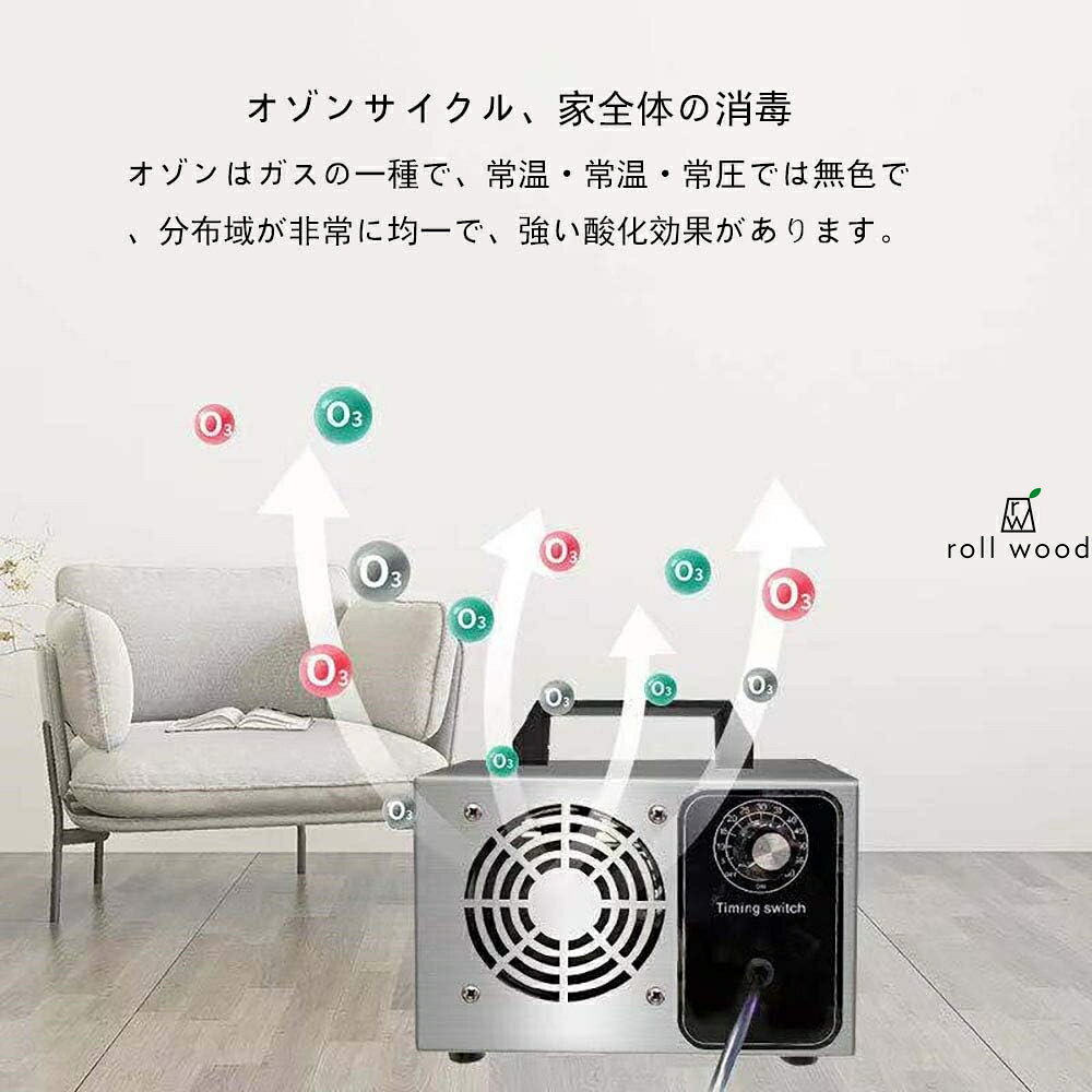オゾン発生器 小型 業務用 オゾン脱臭器 家庭用 60分タイマー 空気清浄機 PSE認証済み 家庭用 自動車用 - 2
