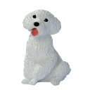 白ミニチュア・プードルの子犬彫刻 彫像 フランス ブリーダー ペットショップ リビング プレゼント 贈り物(輸入品(3)