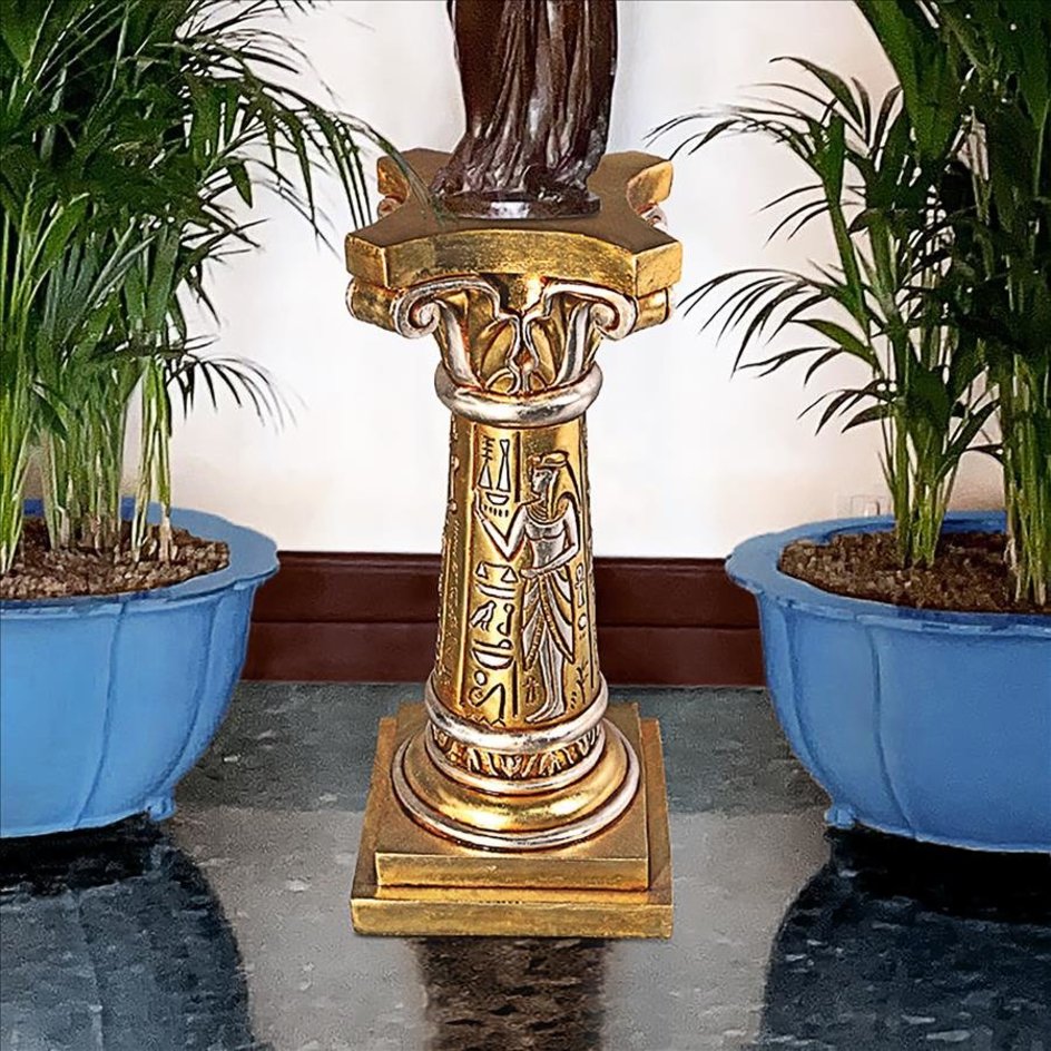 古代エジプト ラムセス神殿 エジプト円柱 彫刻台座 彫像：工芸品 アート装飾 リビング ギャラリー(輸入品