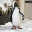 イワトビ ペンギン彫像: 庭園彫刻 ガーデン装飾 工芸置物 園芸 レストラン エントランス 芝生(輸入品
