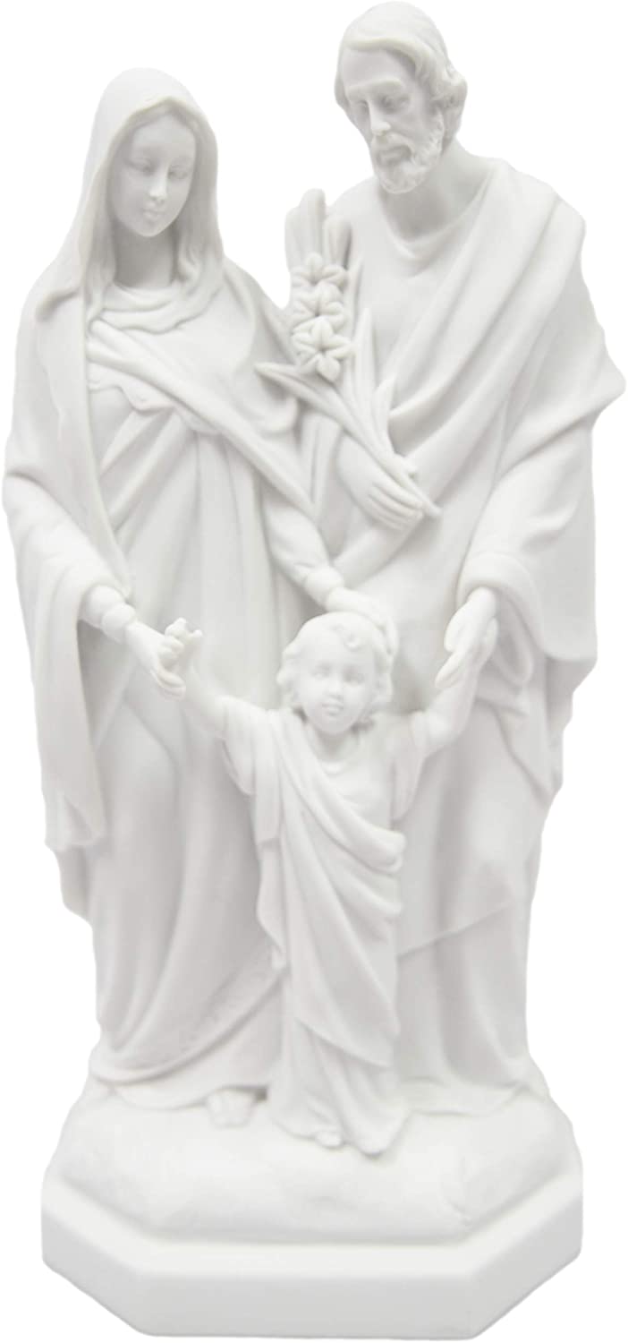 聖家族 ヨセフ 聖母マリア イエス・キリスト カトリック 宗教彫像 フィギュア イタリア製 贈り物(輸入品)