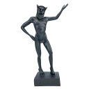 古代ギリシャ神 牧神パン(パーン)彫像 サテュロス ファウナス ヌード男性像 フィギュア アート彫刻 装飾置物(輸入品