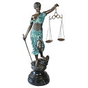 正義の女神テミス(テーミス)高品質ロストワックス ブロンズ製 インテリア彫刻 アート工芸 弁護士 法科大学 司法書士 贈り物 輸入品