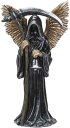 翼付き死神 グリムリーパー彫像 スケルトン 死の天使 ファンタジー フィギュア彫刻 アート装飾 ギフト 贈り物 輸入品