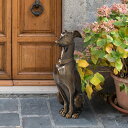グレイハウンド 鋳鉄製の番犬彫像イタリアン・アンティーク風インテリア装飾品玄関アート工芸ホームデコ西洋装飾贈り物輸入品
