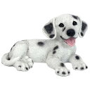 ダルメシアンの子犬の彫像庭園花壇オーナメントアート工芸オブジェ園芸インテリア置物プレゼント贈り物輸入品