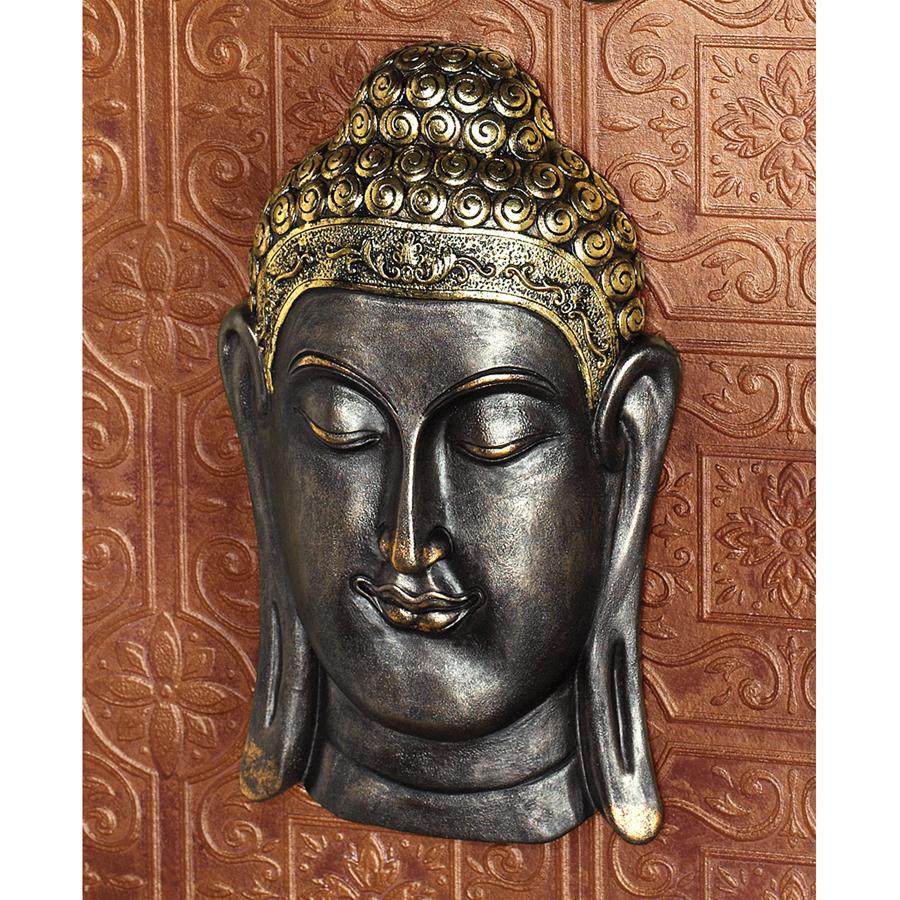 ブッダガヤの仏陀壁彫刻東洋アート工芸品彫像アジアン装飾品オブジェ置物プレゼント贈り物輸入品