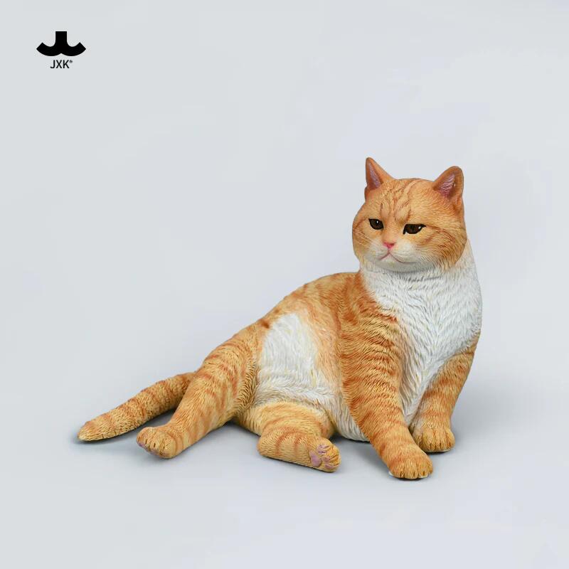 1/6サイズ 宮の茶白猫 リアルフィギュア ネコ動物彫像置物 猫好きプレゼント輸入品JXK153-E [2]