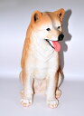 魅力的な可愛い柴犬の彫像 レジン製 ガーデン、パティオ&ホームデコ用リアルなペット彫刻