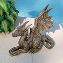デズモンド・ドラゴン ストーン風 ガーデン彫像 彫刻置物/ ガーデニング 庭園 守護モンスター 園芸 エントランス プレゼント贈り物 (輸入品