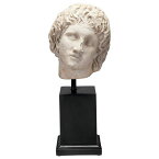 博物館 台座のある アレクサンダー大王 胸像彫刻 彫像/ 古代ギリシャ ヘレニズム ペルシャ戦争 オリンポス プレゼント 贈り物 （輸入品）