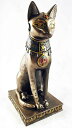 ファラオの守護神 古代エジプトのバステト神の置物 彫刻 彫像/ ピラミッド 神殿 猫の女神 豊穣や性愛を司る 多産 プレゼント贈り物（輸入品