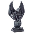 デーモン 悪魔のヘリオン(乱暴者)ガーゴイル像 ブロンズ風 彫像 彫刻/ 堕天使 守護モンスター 厄除け 記念品 プレゼント贈り物(輸入品)
