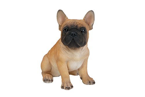 Rakuten - 動物彫刻オブジェ 座るフレンチブルドッグ子犬 彫像約20cm/ ペットショップ ドッグカフェ ペットホテル 記念品 プレゼント贈り物(輸入品