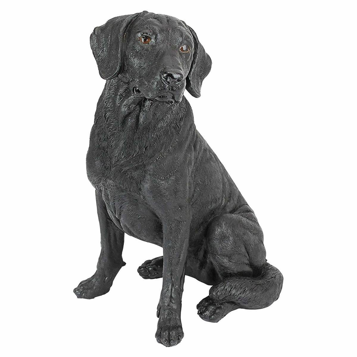 100％安い ブラックラブラドールレトリーバー犬彫像 動物彫刻 介護補助犬 ペットショップ ドッグカフェ 獣医 癒し 記念品 プレゼント贈り物