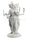 西洋彫刻 ギリシャ神話女神 女魔術師の保護者 ヘカテー彫像 高さ約30cm/ 占いの館 占星術 アロマスタジオ ネイルサロン 死の女神(輸入品