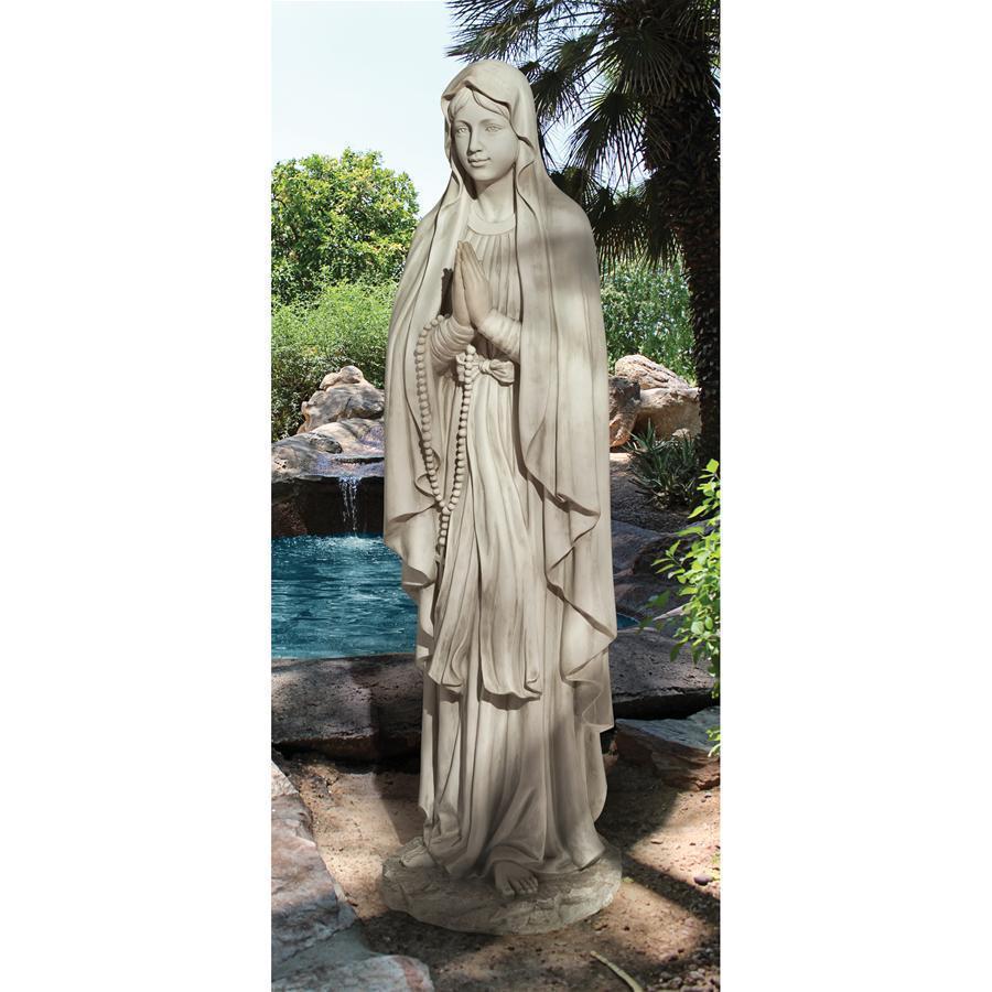 等身大の聖母マリア像 高さ 約176cm 置物 彫刻 彫像/ カトリック教会 ガーデニング 庭園 芝生 広場 エントランス プレゼント 輸入品 