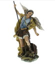 西洋彫刻 ルネッサンスコレクション ヨセフスタジオ製 守護天使ミカエル彫像 高さ約18cm/ カトリック教会 記念プレゼント贈り物 (輸入品)