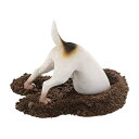 面白い！穴を掘る テリア 犬 （テレンス）彫像/ 面白グッズ キッチュ ガーデニング 芝生 園芸 庭園 砂場 記念品 プレゼント贈り物[輸入品