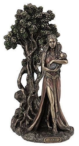 ダナ母神 アイルランドのケルト神話 三美神 ダーナ神族 北欧神 ブロンズ風 彫像 彫刻/ スカンジナビア 記念品 プレゼント贈り物（輸入品）