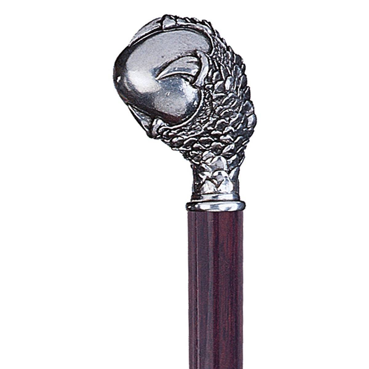デザイン・トスカノ製 珠を掴むドラゴンの手 装飾ハンドル飾り ウォーキング・スティック 紳士用 杖/プレゼント 贈り物 記念品(輸入品) 2