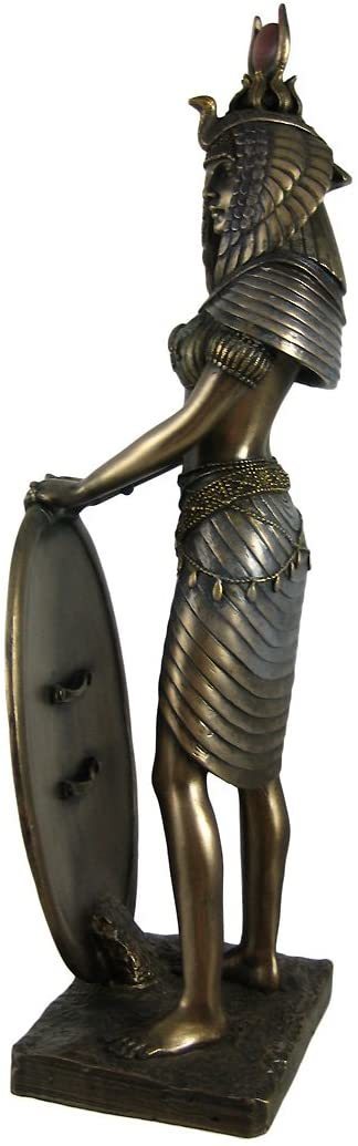 洋風彫像 古代エジプト神 イシス女神 ブロンズ風 彫刻/ピラミッド ナイル川 神殿 王宮 豊穣の女神 ヘリオポリス プレゼント贈り物[輸入品]
