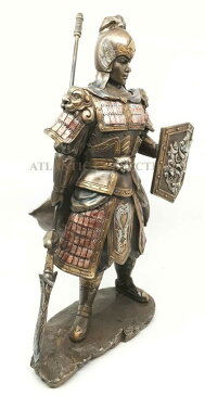 三国志演義 英雄 牙門将軍 趙雲(子龍) 彫像置物/ 劉備 諸葛孔明 曹操 魏 呉 蜀 赤壁 五丈原の戦い 馬謖(輸入品)