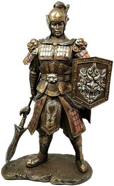 三国志演義 英雄 牙門将軍 趙雲(子龍) 彫像置物/ 劉備 諸葛孔明 曹操 魏 呉 蜀 赤壁 五丈原の戦い 馬謖(輸入品)