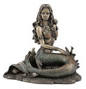 ビーチ(砂浜)に座っているマーメイド(人魚)彫像 彫刻置物像/ アリエル ポセイドン 珊瑚礁 大洋 誕生祝い 記念プレゼント贈り物(輸入品(3)