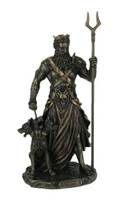 西洋彫刻 ケルベロスを連れたハデス（ハーデス）-冥界の王 古代ギリシャ神t彫像 /オリンポス アクロポリス パルテノン神殿 ゼウス（輸入品