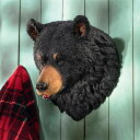 アメリカの黒熊(ブラックベア)ハンティング・トロフィー 壁彫刻 彫像/ 動物園 応接室 壁装飾アクセント エコカフェ プレゼント (輸入品)