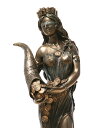 幸運の女神 フォルトゥナ(フォルトゥーナ)(テュケー)彫刻 置物 彫像/ タロットの運命の輪 幸福が満ちることのない底の抜けた壺(輸入品