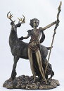 古代ギリシャの女神 ダイアナ・アルテミス 月の女神 彫刻 彫像 高さ26cm/ トロイア戦争 オリュンポス十二神 プレゼント贈り物 (輸入品)